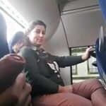 Voyeur seduces Milf to Suck&Jerk his Dick in Bus