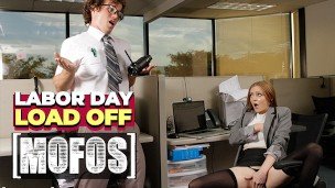 MOFOS – Hottie Ava Hardy Masturbates On Camera, Then Gets Pounded Hard In The Office By Robby Apples